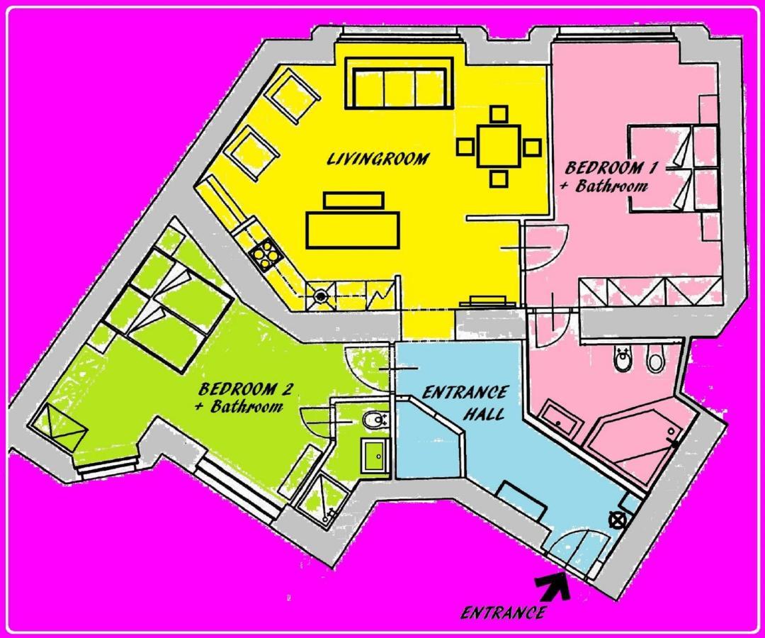 公寓 Downtown Luxury - Centre